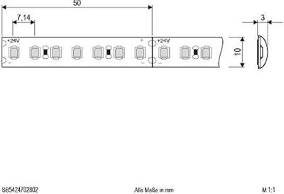 EVN EVN Lichttechnik SB5424702802 LED-strip Energielabel: F (A - G) Met open kabeleinde 24 V 5 m Warmwit 1 stuk(s)