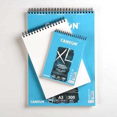 Tekenblok Canson XL Aquarelle 20 Lakens Wit A5 5 Stuks 300 g/m² 148 x 210 mm - thumbnail