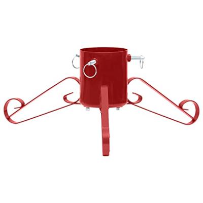 VidaXL Kerstboomstandaard 58x58x21 cm rood