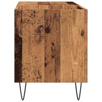 Platenkast 84,5x38x48 cm bewerkt hout oud houtkleurig - thumbnail