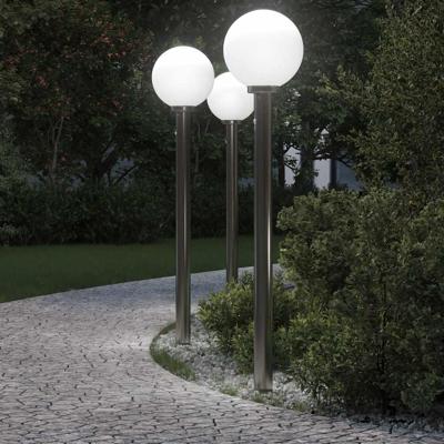Bolderverlichting met sensor 3 stuks 120 cm RVS IP44