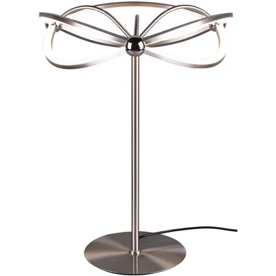 LED Tafellamp Dimbaar 20W - Warm Wit 3000K - Mat Nikkel Aluminium