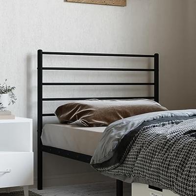 Hoofdbord metaal zwart 100 cm