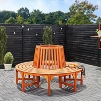 Boombank Ø 160cm gemaakt van eucalyptus hout - FSC gecertificeerd - thumbnail