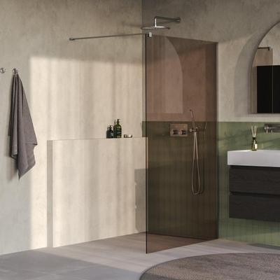 BRAUER Oblivion Inloopdouche - 120x200cm - glascoating - brons glas - Geborsteld RVS PVD GS-OBI1B120200NG BRAUER Oblivion Inloopdouche - 120x200cm - glascoating - brons glas - Geborsteld RVS PVD GS-OBI1B120200NG