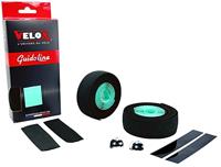 Velox stuurtape maxi cork bicolor zwart/celeste (2st) - thumbnail