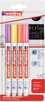 Edding 4085 Krijtmarker Framboos, Neon-geel, Neon-oranje, Neon-pink 1 mm, 2 mm - thumbnail