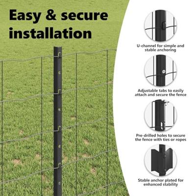 VidaXL Hek met paal grijs 1 x 25 m staal