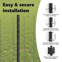 VidaXL Hek met paal grijs 1 x 25 m staal - thumbnail