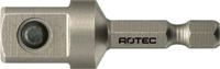 Rotec Adapter | E6.3 50mm 1/2"-4-Kt. | Met Stift - 820.0060 - thumbnail