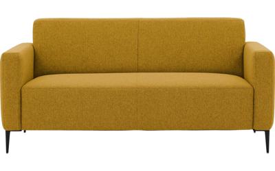 Goossens Bank Key West geel, stof, 2,5-zits, modern design