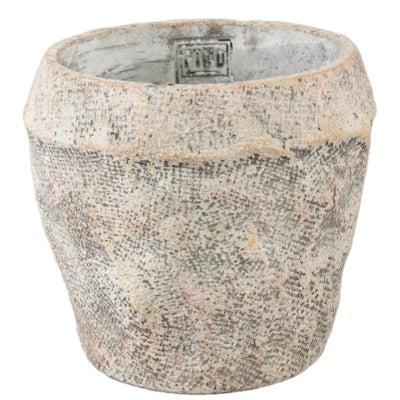 PTMD bloempot lourdes crème 18 cm | 8 stuks