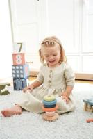 Small Foot houten stapeltoren arctic, 7dlg. - thumbnail