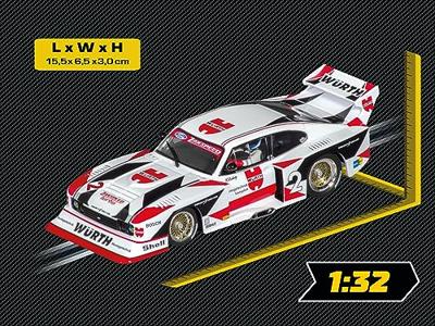 Carrera 20031042 DIGITAL 132 Auto Ford Capri Zakspeed Turbo Würth Zakspeed-team, No.2