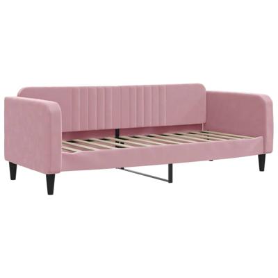 Slaapbank 80x200 cm fluweel roze