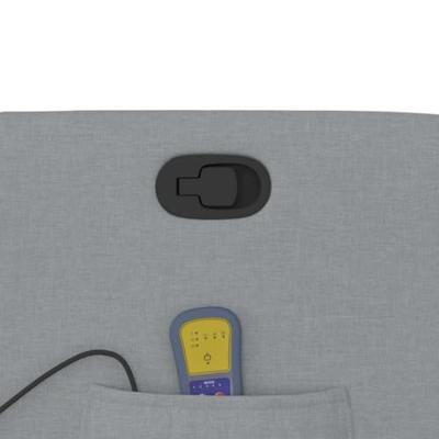 Massagestoel verstelbaar stof lichtgrijs