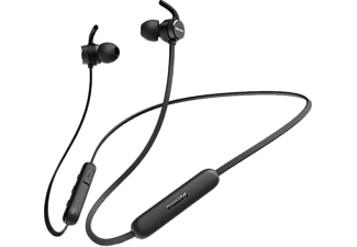 Philips E1205BK/00 In-Ear-Koptelefoon met Microfoon (Bluetooth, Afstandsbediening, Echo-onderdrukking, 7 Uur Afspeeltijd, Spatwaterbestendig IPX4, Magnetische Oortjes) Zwart - 2020/2021 Model