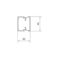 Hager LFH3004509016 Kabelgoot (l x b x h) 2000 x 45 x 30 mm Wit 2 m - thumbnail