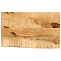Tafelblad met natuurlijke rand 40x20x2,5 cm massief mangohout - thumbnail