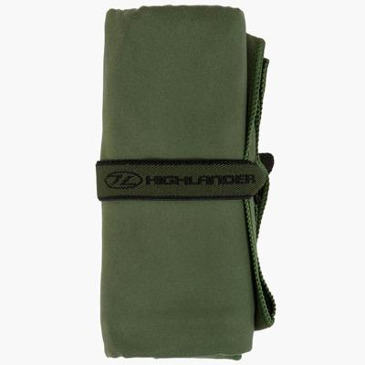Highlander Fibresoft Handdoek - L - 75x130 cm - Olive - Compact & Zacht