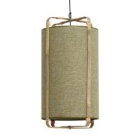 Light & Living Hanglamp 'Sendai' Jute en Bamboe, 42cm, kleur Groen - thumbnail