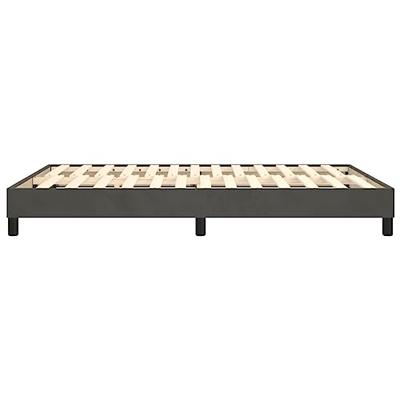Boxspringframe fluweel donkergrijs 140x200 cm Boxspringframe fluweel donkergrijs 140x200 cm