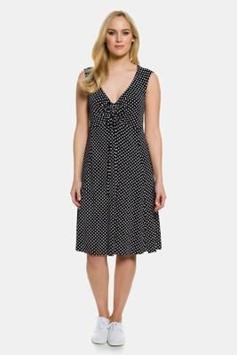 Ulla Popken Jurk, V-hals, uitlopende zoom - Grote Maten