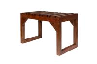 Dutchbone Bankje 'Jakub' Mangohout, kleur Bruin - thumbnail