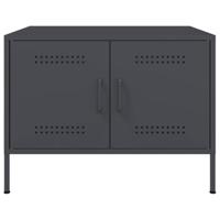 Salontafel 68x50x50,5 cm staal antracietkleurig - thumbnail