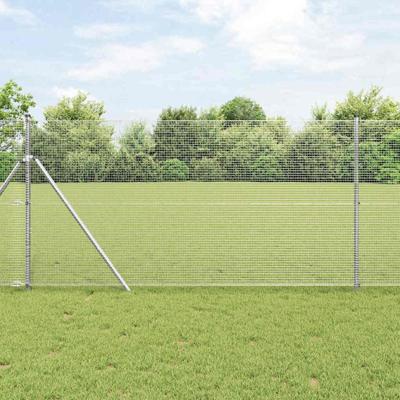 VidaXL Afrasteringspaal zilver 25 x 1 m (16 x 16 mm gaas) staal VidaXL Afrasteringspaal zilver 25 x 1 m (16 x 16 mm gaas) staal