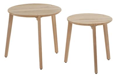 Gabor Set of 2 Coffee tafels Teak dia. 45 & dia. 55 cm 4SO - 4so Gabor Set of 2 Coffee tafels Teak dia. 45 & dia. 55 cm 4SO - 4so
