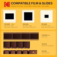 Kodak RODFS70 Diascanner, Filmscanner 4320 x 3262 Pixel USB-stroomvoorziening, Kleurentouchscreen, Belichtingsregeling - thumbnail