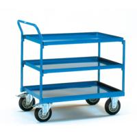 Fetra Hauptartikel 4932 Tafelwagen Staal Poedercoating Laadvermogen (max.): 400 kg Stralend blauw (RAL 5007) - thumbnail