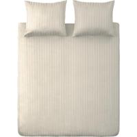 Ten Cate Katoen Satijnen Tweepersoons Dekbedovertrek Streep 200x200/220 cm Naturel - thumbnail