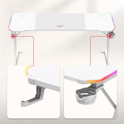 Huzaro Hero 4.8 White RGB - gaming bureau