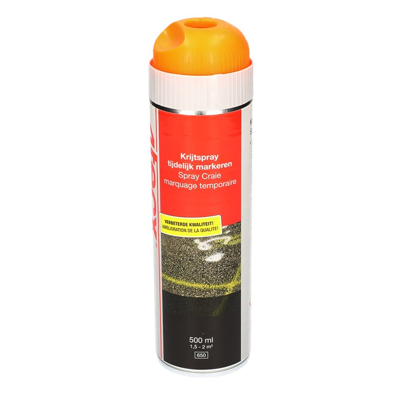 4tecx Krijtspray tijdelijk markeren oranje 500ml - 4018009136