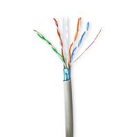 Nedis Netwerk Kabel Rol | CAT6 | Stranded | F/UTP | CCA | 100.0 m | Binnenshuis | Rond | PVC | Grijs | Gift Box - CCBG8522GY100 - thumbnail