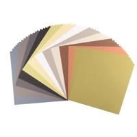 Florence • cardstock papier 216g glad 30,5x30,5cm aardetinten 60x - thumbnail