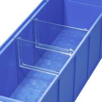 Allit 456590 Tussenwand voor stapelbak ProfiPlus ShelfBox Divider S Transparant 4 stuk(s) - thumbnail