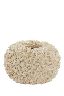 Light & Living Vaas 'Phylia' ø38cm, kleur Crème