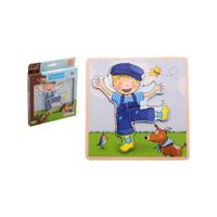 Johntoy Jouéco® fien & teun houten puzzel teun - thumbnail