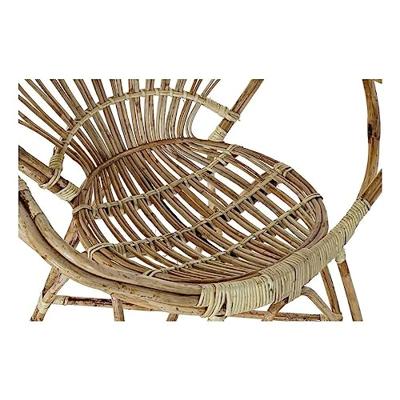 Keukenstoel DKD Home Decor Multicolour Natuurlijk Rotan 77 x 58 x 85 cm