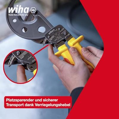 Wiha kabelknipper electric tot 500 mm² met ratelprincipe - 46675 Wiha kabelknipper electric tot 500 mm² met ratelprincipe - 46675