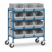 Fetra Hauptartikel 32941 Etagewagen Staal Poedercoating Laadvermogen (max.): 250 kg Stralend blauw (RAL 5007) - thumbnail