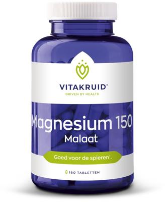Magnesium 150 Malaat met Vitamine B6 (P-5-P) 180 Tabletten