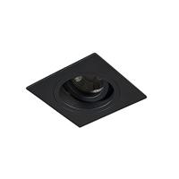 QAZQA Smart inbouwspot zwart vierkant incl. Wifi GU10 - Chuck - thumbnail