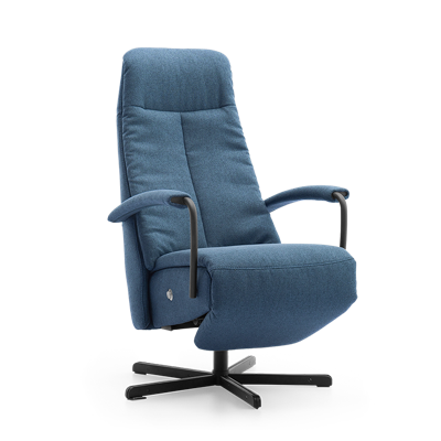 Relaxstoel C-100 Blauw Stof Relaxstoel C-100 Blauw Stof