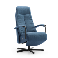 Relaxstoel C-100 Blauw Stof - thumbnail