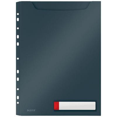 U-map leitz cosy harmonica a4 perforatie pp grijs | 12 stuks