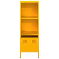 Hoge kast 35x39x103,5 cm staal mosterdgeel - thumbnail